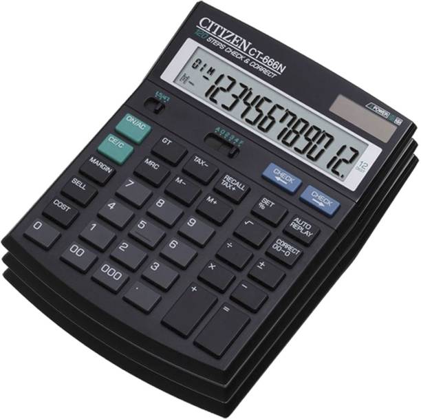 CITIZEN |Pack of 3| CT-666N Stealodeal |Pack of 3| CT-666N Basic  Calculator