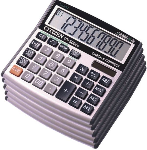 CITIZEN |Pack of 5|CT-500VII Stealodeal |Pack of 5| CT-500VII Basic  Calculator