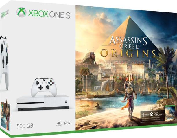 MICROSOFT Xbox One S 500 GB with Assassin's Creed Origins