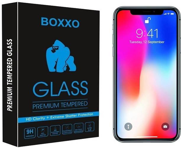 Boxxo Tempered Glass Guard for Apple iPhone X