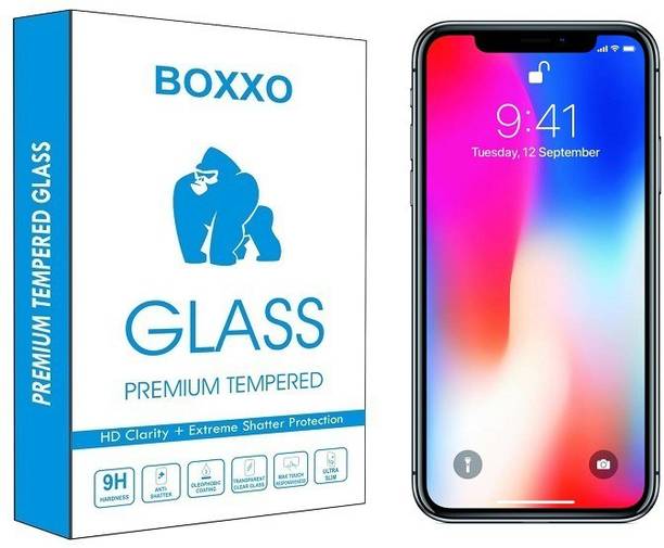 Boxxo Tempered Glass Guard for Apple iPhone X