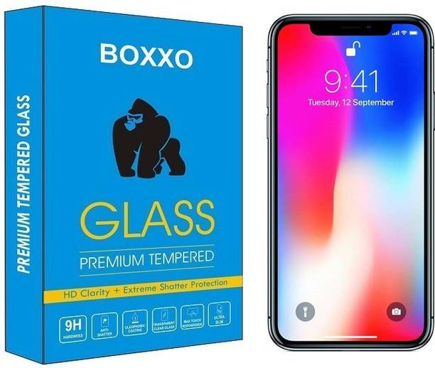 Boxxo Tempered Glass Guard for Apple iPhone X