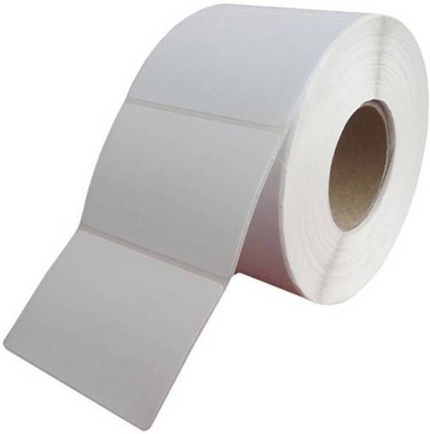 youtech 75X25MM Barcode Label (3X1 INCH) Self-adhesive Paper Label (White) 2000 Labels Paper Label