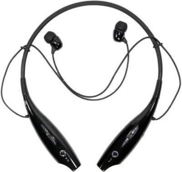 IBS Wireless On-ear Sports Headset Headphones Compatible All Asus Wireless Headset with Mic  (Black, In the Ear) 007 Smart Headphones
