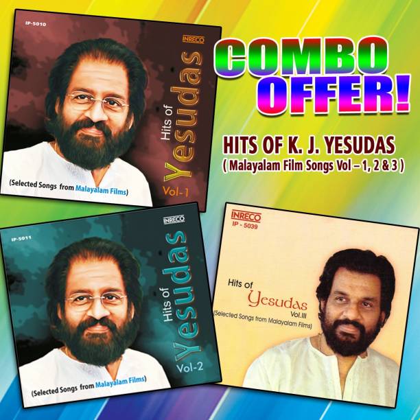 Hits Of K.J. Yesudas Vol- 1,2 & 3 Malayalam Film Songs Audio CD Limited Edition