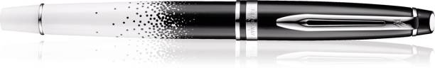 Waterman Exprt Ombres Chrome Trim Black Gb Roller Ball Pen