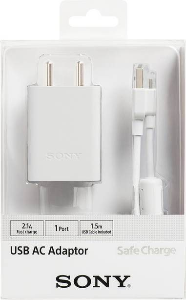 SONY 2.1 A Wall Charger for Mobile with Detachable Cable