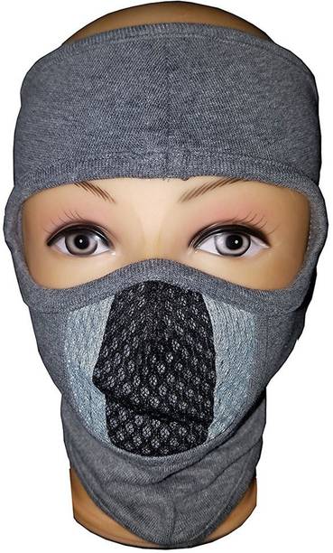 H-Store Grey Bike Face Mask for Men & Women
