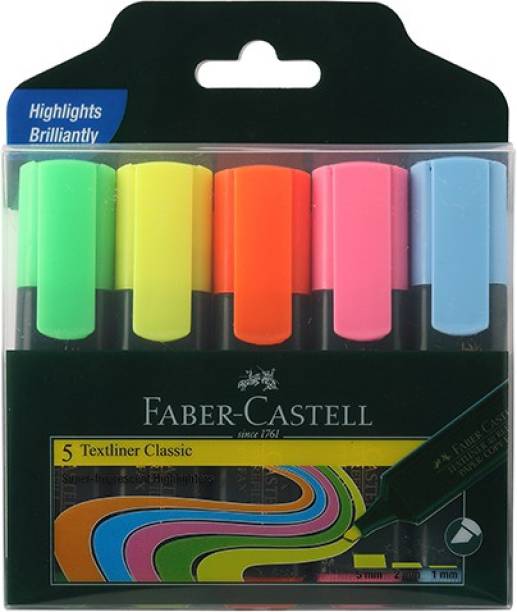 FABER-CASTELL Textliner Assorted Set Of 5 (Classic)