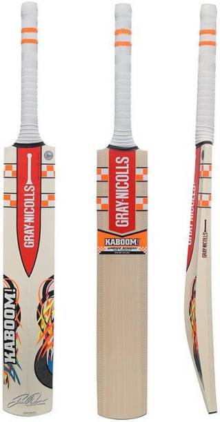 W SIGNATURE Gray Nicolls Kaboom English Willow Cricket  Bat For 15+ Yrs