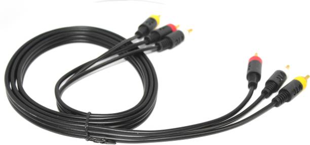 Technology Ahead  TV-out Cable 3 RCA - 3 RCA Composite Audio Video AV Cable TV LCD LED DTH - 1.5M