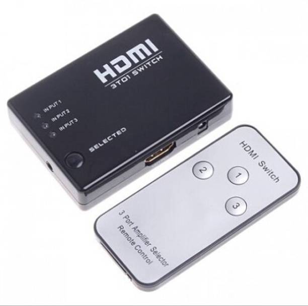 microware 3 port HDMI Switch& Remote Media Streaming Device