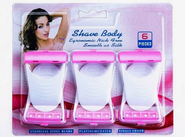 NextTech SILK N SMOOTH HAIR REMOVAL MAX-6 PIECES Shaver For Women