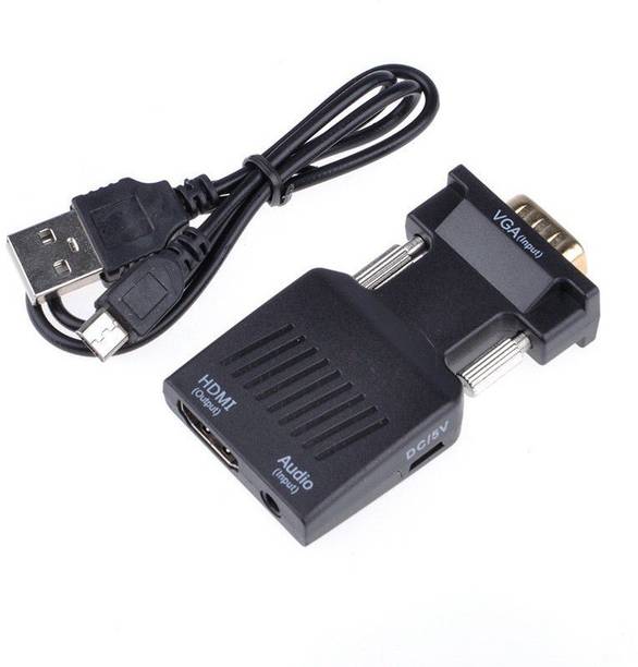 LipiWorld  TV-out Cable VGA Male to HDMI Female With Audio Converter Adapter