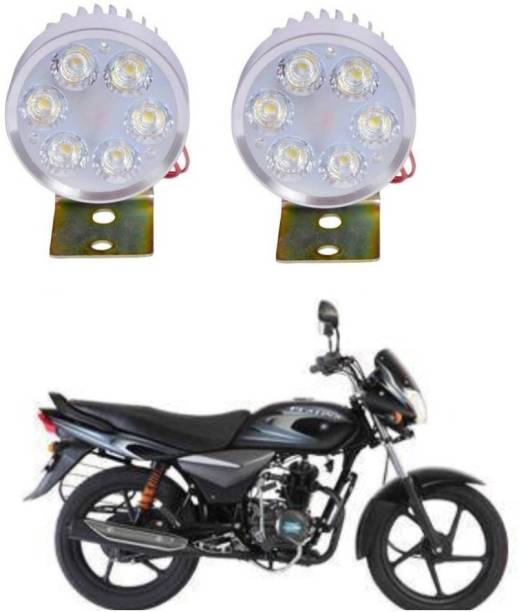 AUTOGARH M14 6 LED FOG HEADLIGHT FOR Platina Parking Light Motorbike LED for Bajaj (15 V, 60 W)