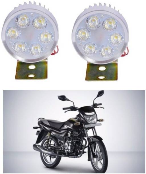 AUTOGARH M17 6 LED FOG HEADLIGHT FOR Platina 125 Parking Light Motorbike LED for Bajaj (15 V, 60 W)