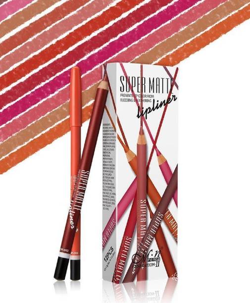 Menow Super Matte Lip Liner Pencil (Set Of 12) - P102