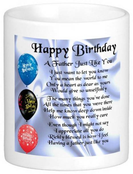 Exoctic Silver Father's Dad's Happy Birthday Series 07 Ceramic Coffee Mug