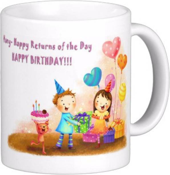 Exoctic Silver Happy Birthday Hbd015 Ceramic Coffee Mug
