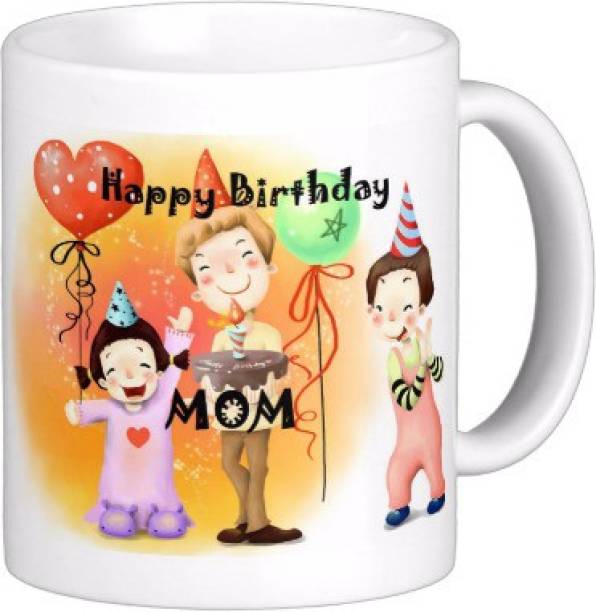 Exoctic Silver Happy Birthday Mom Hbd006 Ceramic Coffee Mug