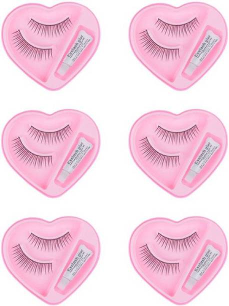 Majik Beautiful Eyelashes With Glue (Pack of 6 Pairs)