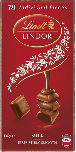 LINDT Lindor Milk, 100g Bars