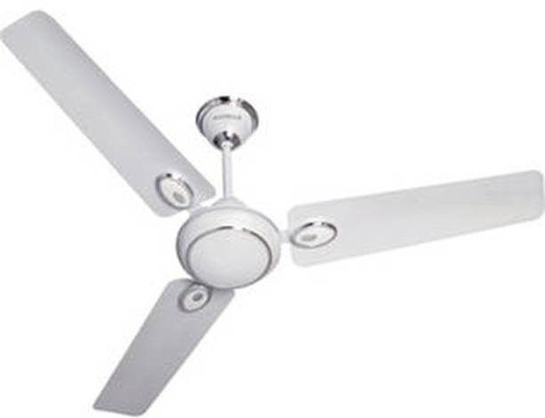 HAVELLS fusion 1200mm pearl white silver 3 Blade Ceiling Fan (pearl white silver, Pack of 2)