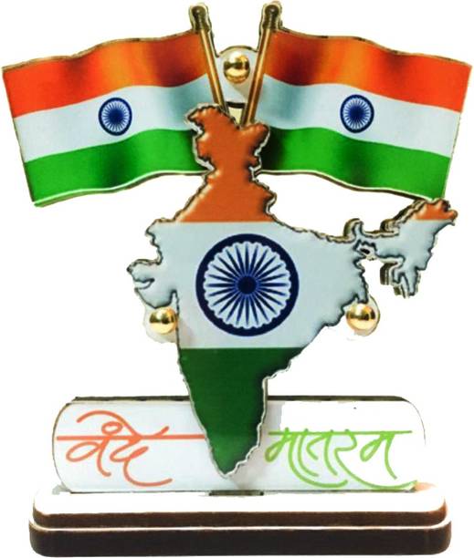 CapeShoppers India Triangle Car Dashboard Flag