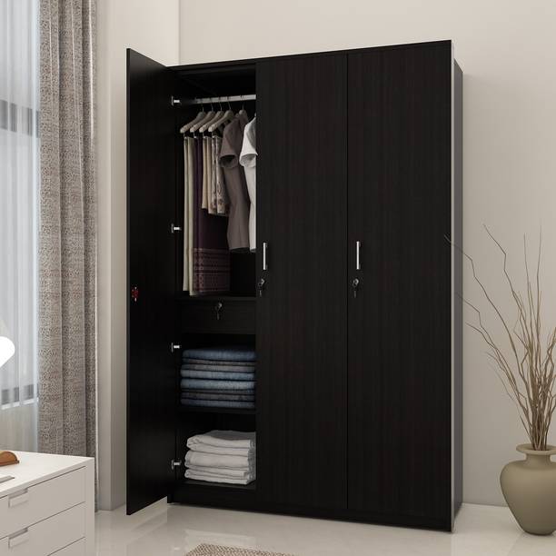 SPACEWOOD VALUE Engineered Wood 3 Door Wardrobe