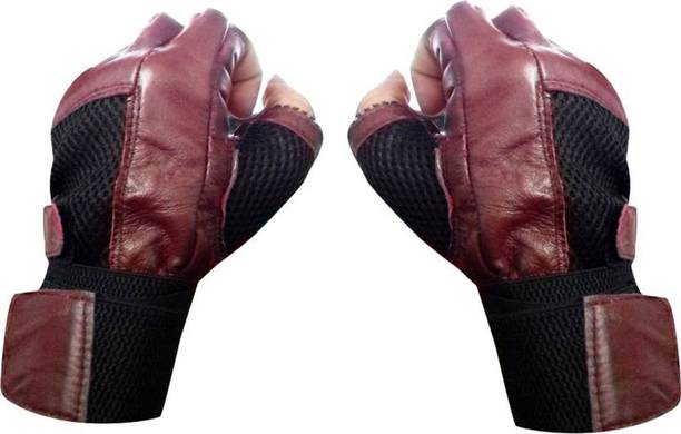 GymWar Genuine Leather Gym & Fitness Gloves