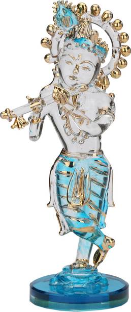 AFAST Spiritual Kanha Meditate In Flute Statue9 Decorative Showpiece  -  14 cm