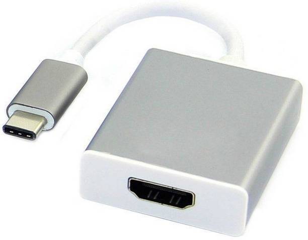 microware USB Type C Cable 0.05 m 3.1 USB Type C to HDMI Conventer Multiport External Video Display Connector for Projector TV Lcd