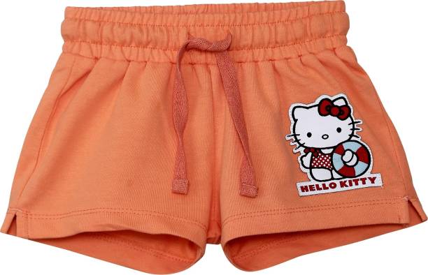 HELLO KITTY Short For Girls Casual Printed Cotton Blend