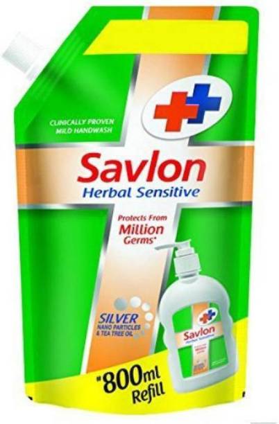 सावलोन हर्बल सेंसिटिव हैंड वॉश पाउच