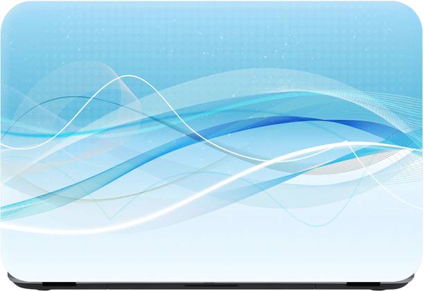 Flipkart SmartBuy blue abstract 3 Premium LG Vinyl (matte) Reusable Laptop Skin Compatible for 15.6 inch
