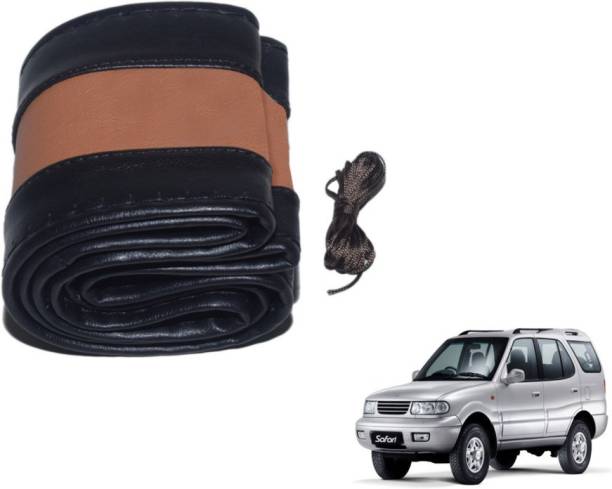 MOCKHE Hand Stiched Steering Cover For Tata Safari