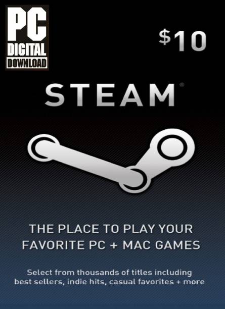 Steam Gift Card 10 USD for PC