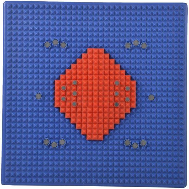 AHCS ACS125 Acupressure Reflexology Magnetic Pyramidal Therapy Energy Pain Relief Power Foot Health Mat + 5pcs Sujok Finger Massager Rings FOR ACUPRESSURE HEALTH CARE SYSTEMS HYDERABAD Massager