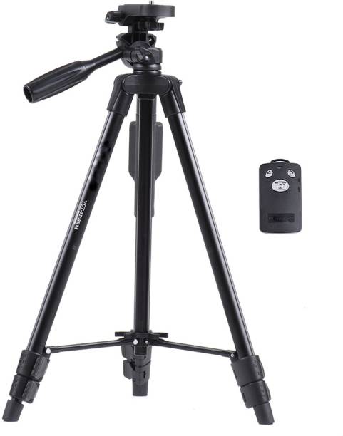 Unifree VCT-5208 Professional Lightweight Aluminum Portable Tripod Stand 3 Way Head For Digital Camera Camcorder, Nikon Sony Canon DSLR, GoPro, Action Camera, and Smartphone with Mobile holder Tripod, Tripod Ball Head, Tripod Kit