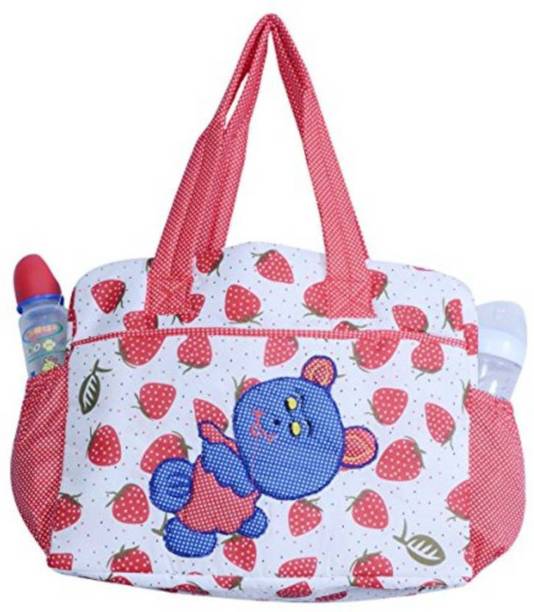 Goodluck New Born Baby Multi purpose Mother Bag With Holder Dipper Changing Multi Compartment For Baby Care And Maternity Handbag Messenger Bag Diaper Nappy Mama Shoulder Bag Diaper Bag For Baby Multipurpose Mother Bag Cotton Fabric (Blue) Duck Baby New Mother Bag