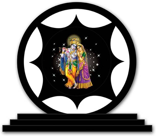 Vprint Radha Krishna Car Dashboard idols Figurine Showpiece Decorative Showpiece  -  12 cm