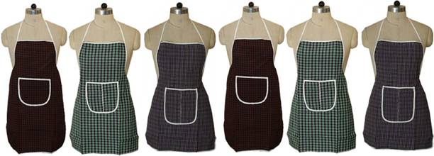 KUBER INDUSTRIES Cotton Home Use Apron - Medium