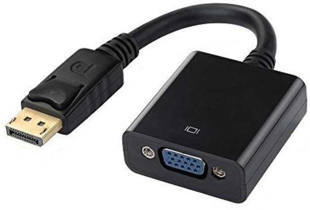 PremiumAV DisplayPort to VGA Converter Cable DP Male to VGA Female Adapter for Macbook PC Laptop USB Adapter