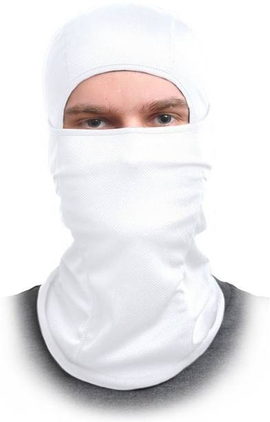 गजराज सफेद बाइक फेस मास्क पुरुष और महिला के लिए