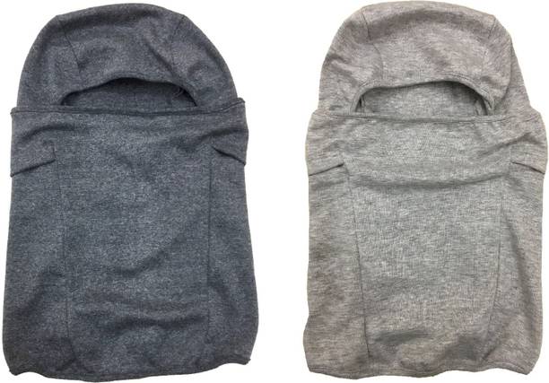 गजराज ग्रे बाइक फेस मास्क पुरुष और महिला के लिए