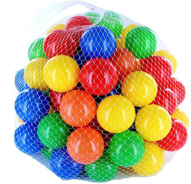 EEVOVEE 24pcs Plastic Color Balls for Kids Similar Size of Cricket Ball Jumping Ball
