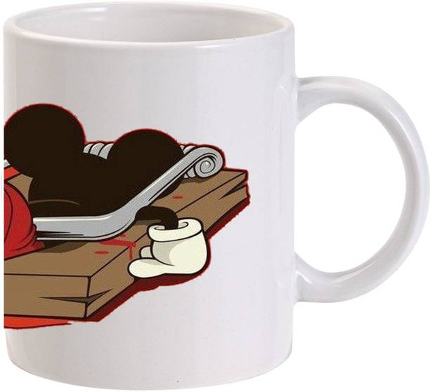 MUGKIN Mickey Mouse Trap 001 Ceramic Coffee Mug