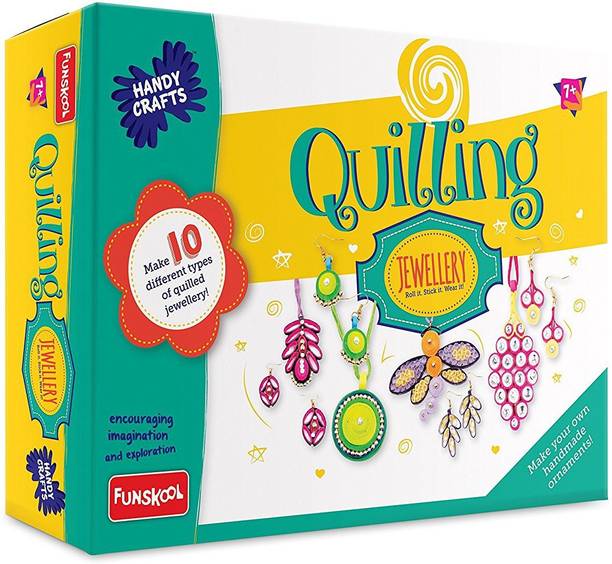 FUNSKOOL Handy Crafts Quilling Jewellery, Multi Color