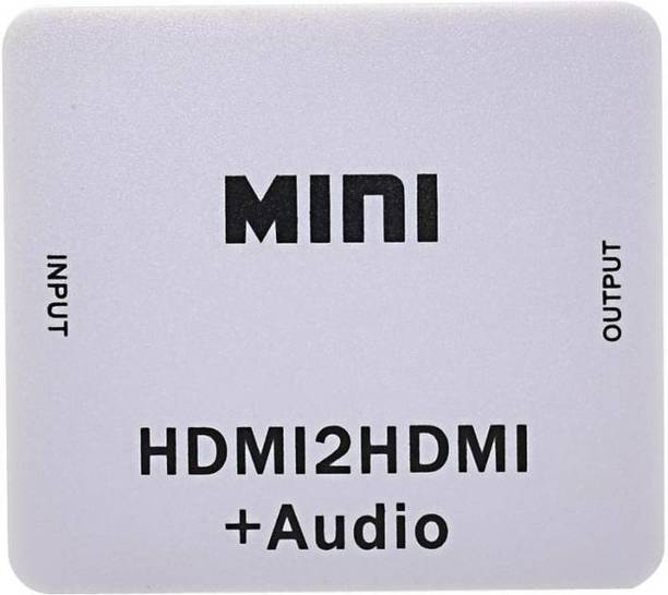 microware  TV-out Cable New 1080P Mini HDMI2HDMI HD Converter HDMI to mini 4k*2k HDMI 1.4 Audio extractor Adapter switcher For PC Laptop HDTV Projector