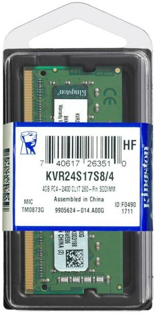 KINGSTON ValueRAM DDR4 4 GB (Single Channel) Laptop (KVR24S17S8/4)